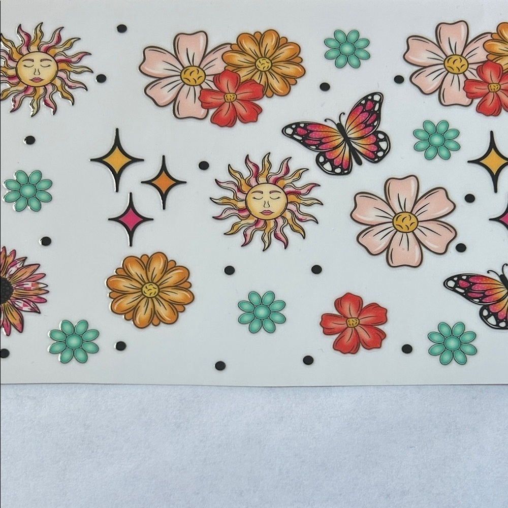 Celestial Butterflies Cup Decal